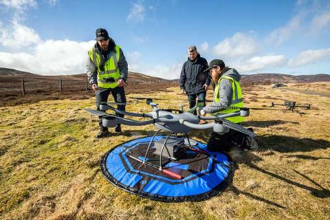 Drone with 5G in a box